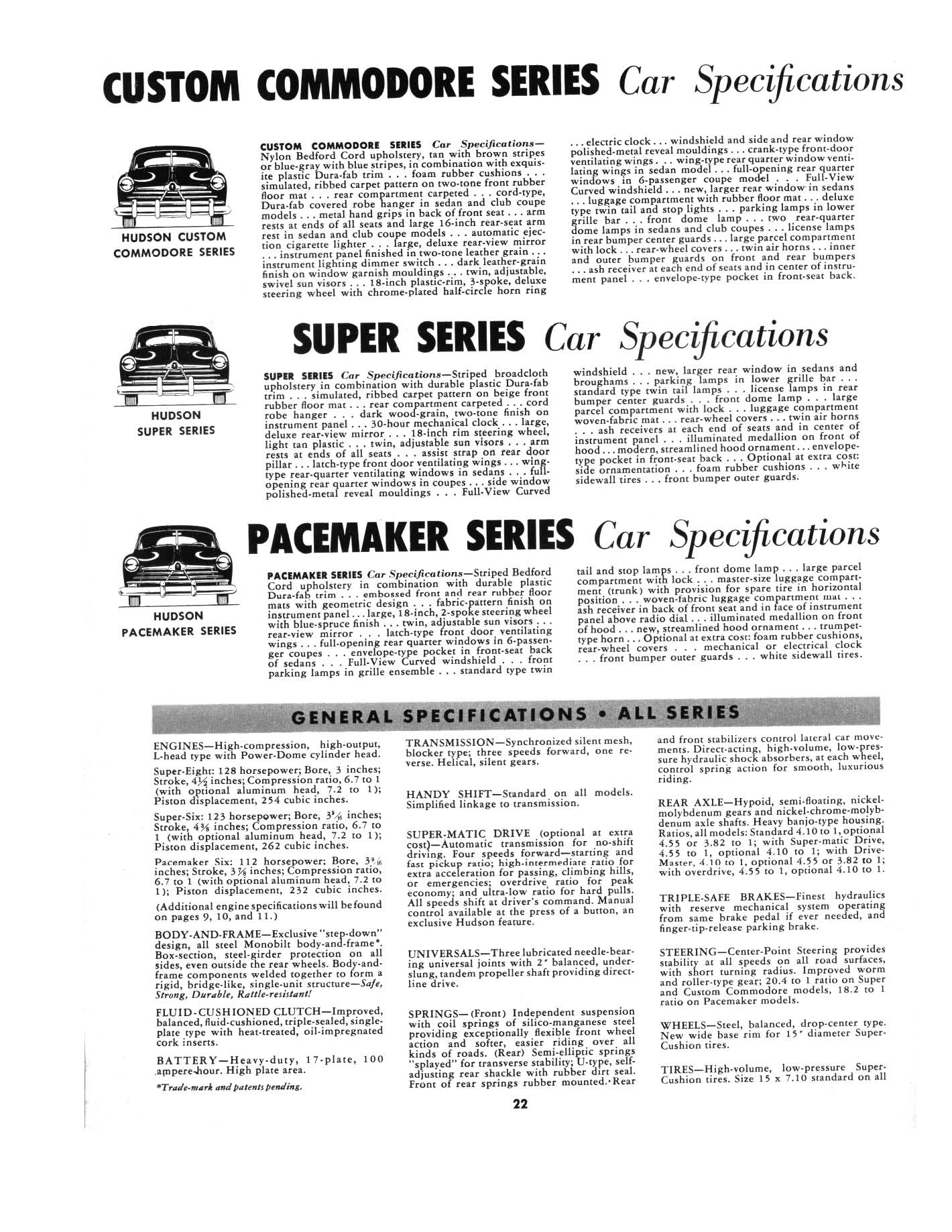 1950 Hudson Sales Booklet Page 20